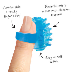 Screaming O Quickie Fing O Tips Blue - iVenuss