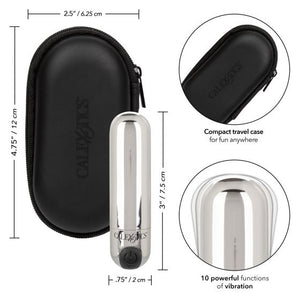 Rechargeable Hideaway Bullet Silver - iVenuss