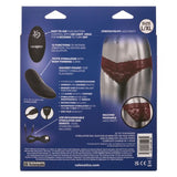 Remote Control Lace Panty Set L-xl Burgundy