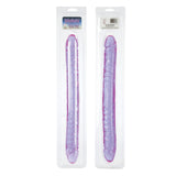 Reflective Gel Veined Double Dong 17.5in - iVenuss