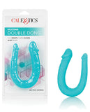 Silicone Double Dong Teal Ac-dc - iVenuss