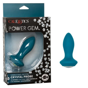 Power Gem Vibrating Petite Crystal Probe- Blue - iVenuss