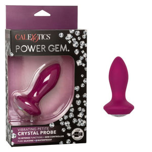 Power Gem Vibrating Petite Crystal Probe- Purple - iVenuss