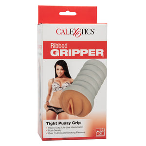 Ribbed Gripper Tight Pussy Brown - iVenuss