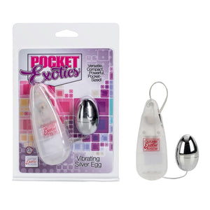 Pocket Exotics Vibrating Silver Egg - iVenuss