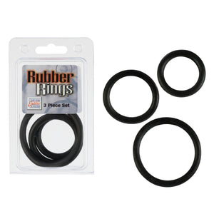 Rubber Ring Black 3pc Set - iVenuss
