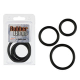 Rubber Ring Black 3pc Set - iVenuss