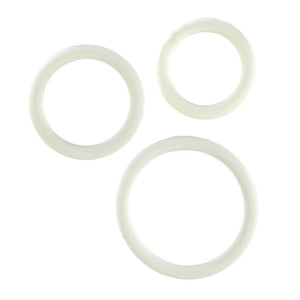 Rubber Ring White 3pc Set - iVenuss