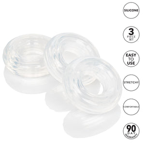 Set Of 3 Silicone Stacker Rings - iVenuss