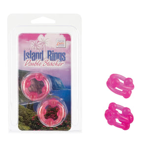 Island Rings Double Stackers- Pink - iVenuss