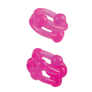 Island Rings Double Stackers- Pink - iVenuss