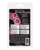 Steel Beaded Silicone Ring Set - iVenuss