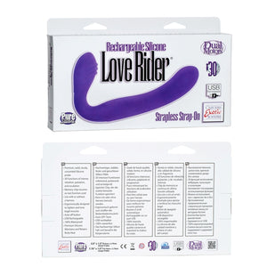 Rechargeable Love Rider Strap On Purple - iVenuss