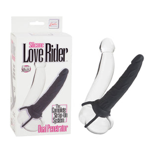 Love Riders Dual Penetrator Black Silicone - iVenuss