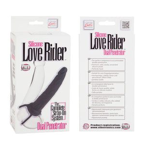Love Riders Dual Penetrator Black Silicone - iVenuss