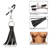 Nipple Play Playful Tassels Nipple Clamps Black - iVenuss