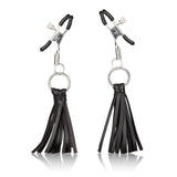 Nipple Play Playful Tassels Nipple Clamps Black - iVenuss
