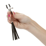 Nipple Play Playful Tassels Nipple Clamps Black - iVenuss