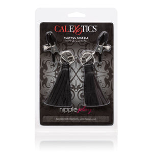 Nipple Play Playful Tassels Nipple Clamps Black - iVenuss
