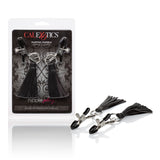 Nipple Play Playful Tassels Nipple Clamps Black - iVenuss