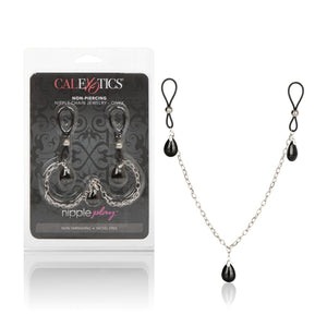 Nipple Play Non Piercing Nipple Chain Jewelry Onyx - iVenuss