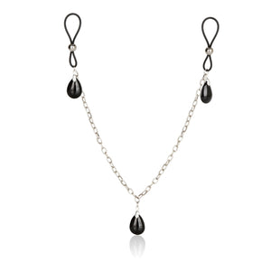 Nipple Play Non Piercing Nipple Chain Jewelry Onyx - iVenuss