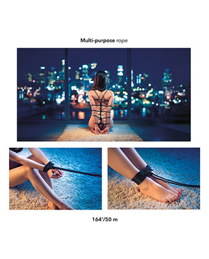 Scandal Bdsm Rope 50m-164 Ft Black - iVenuss