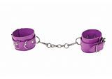 Leather Cuffs Purple