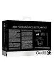 Bed Post Bindings Restraint Kit Black - iVenuss