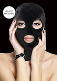 Velvet & Velcro Mask W- Mouth & Eye Opening Black