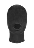 Velvet & Velcro Mask W- Mouth Opening Black