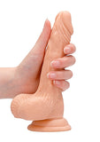 Realrock 7in Dong Flesh W- Testicles