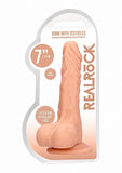 Realrock 7in Dong Flesh W- Testicles