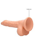 Realrock 7in Dong Flesh W- Testicles