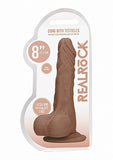 Realrock 8in Dong Tan W- Testicles