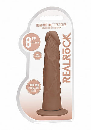 Realrock 8in Dong Tan W-o Testicles