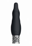 Royal Gems Sparkle Black Rechargeable Silicone Bullet