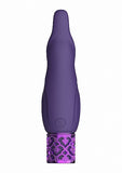 Royal Gems Sparkle Purple Rechargeable Silicone Bullet