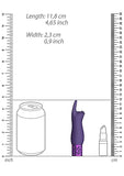 Royal Gems Elegance Purple Rechargeable Silicone Bullet