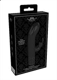 Royal Gems Dazzling Black Rechargeable Silicone Bullet