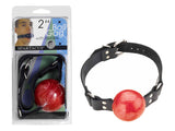 2in Red Ball Gag W-buckle - iVenuss