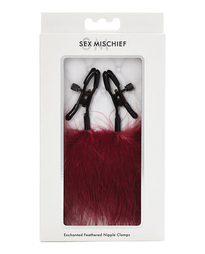 Sex & Mischief Enchanted Feather Nipple Clamps - iVenuss