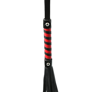 Sex & Mischief Red & Black Stripe Flogger - iVenuss
