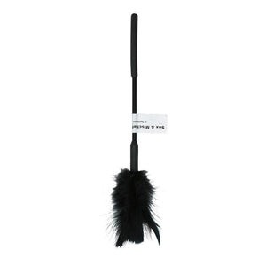 Sex & Mischief Feather Tickler 7in Black - iVenuss