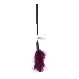 Sex & Mischief Feather Tickler 7in Purple - iVenuss