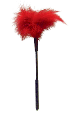 Sex & Mischief Feather Tickler 7in Red - iVenuss