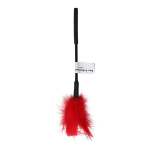 Sex & Mischief Feather Tickler 7in Red - iVenuss