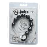 Sex & Mischief Silicone Anal Beads Black - iVenuss