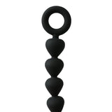 Sex & Mischief Silicone Anal Beads Black