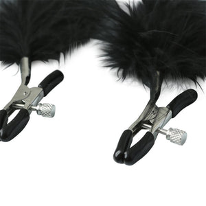 Sex & Mischief Feathered Nipple Clamps - iVenuss